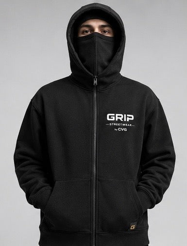 GRIP SHADOW MASK HOODIE NOIR