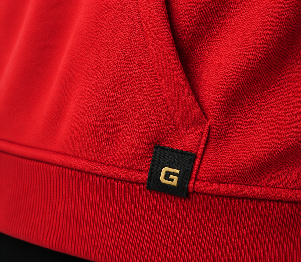 GRIP SHADOW MASK HOODIE ROUGE NOIR
