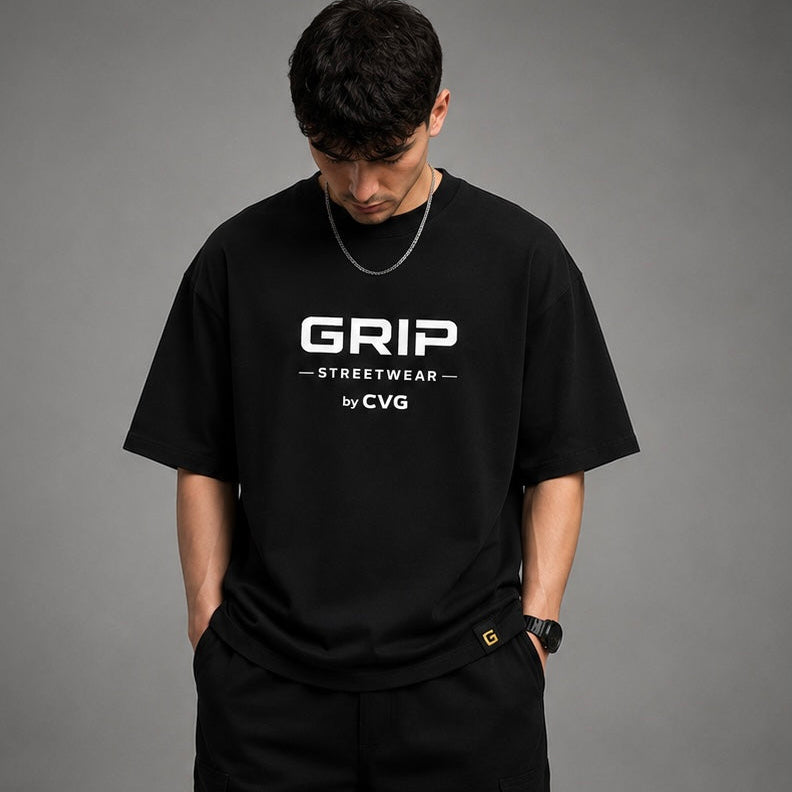 GRIP OVERSIZE T-SHIRT BLACK