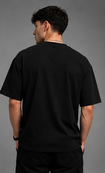 GRIP OVERSIZE T-SHIRT BLACK