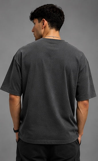 GRIP OVERSIZE T-SHIRT DARK GREY