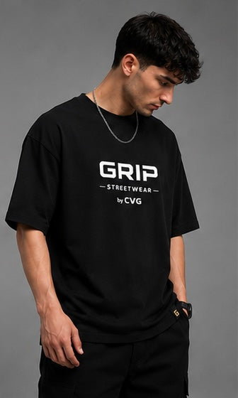 GRIP OVERSIZE T-SHIRT BLACK