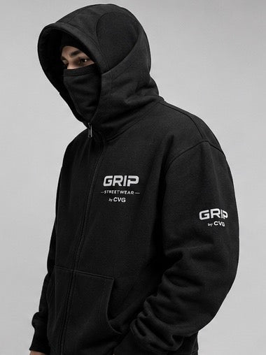 GRIP SHADOW MASK HOODIE NOIR