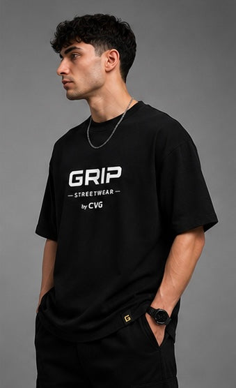 GRIP OVERSIZE T-SHIRT BLACK