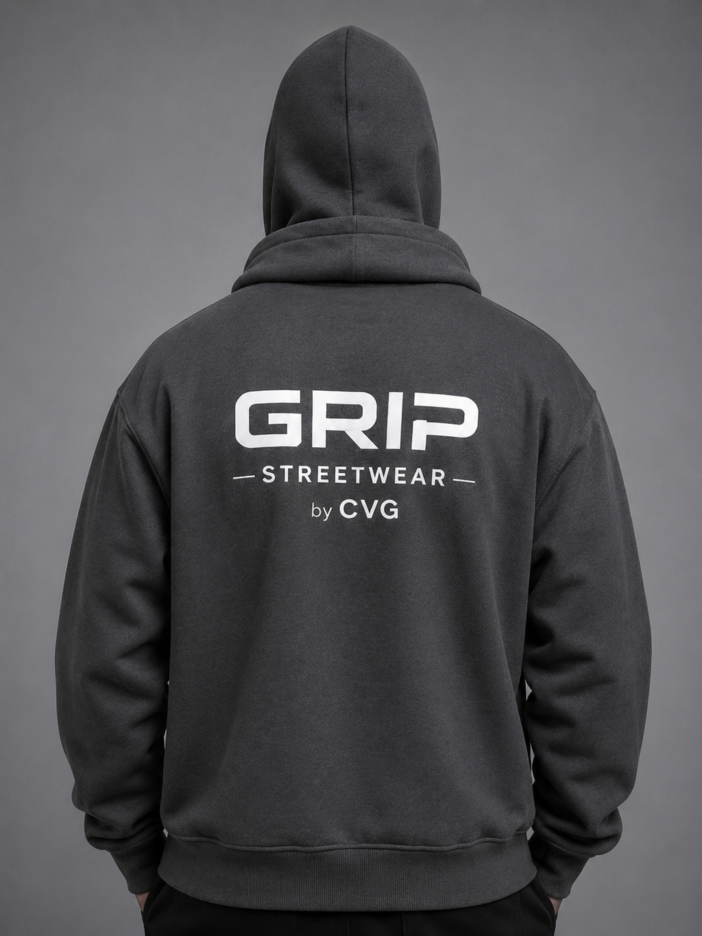 GRIP SHADOW MASK HOODIE GRIS FONCÉ