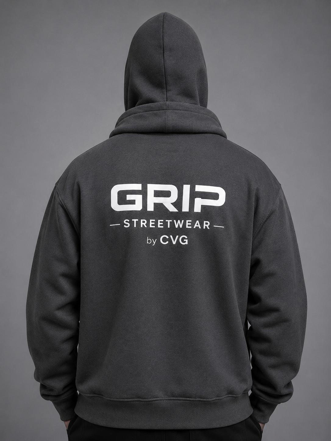 GRIP SHADOW MASK HOODIE GRIS FONCÉ
