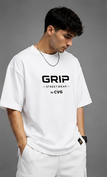 GRIP OVERSIZE T-SHIRT WHITE