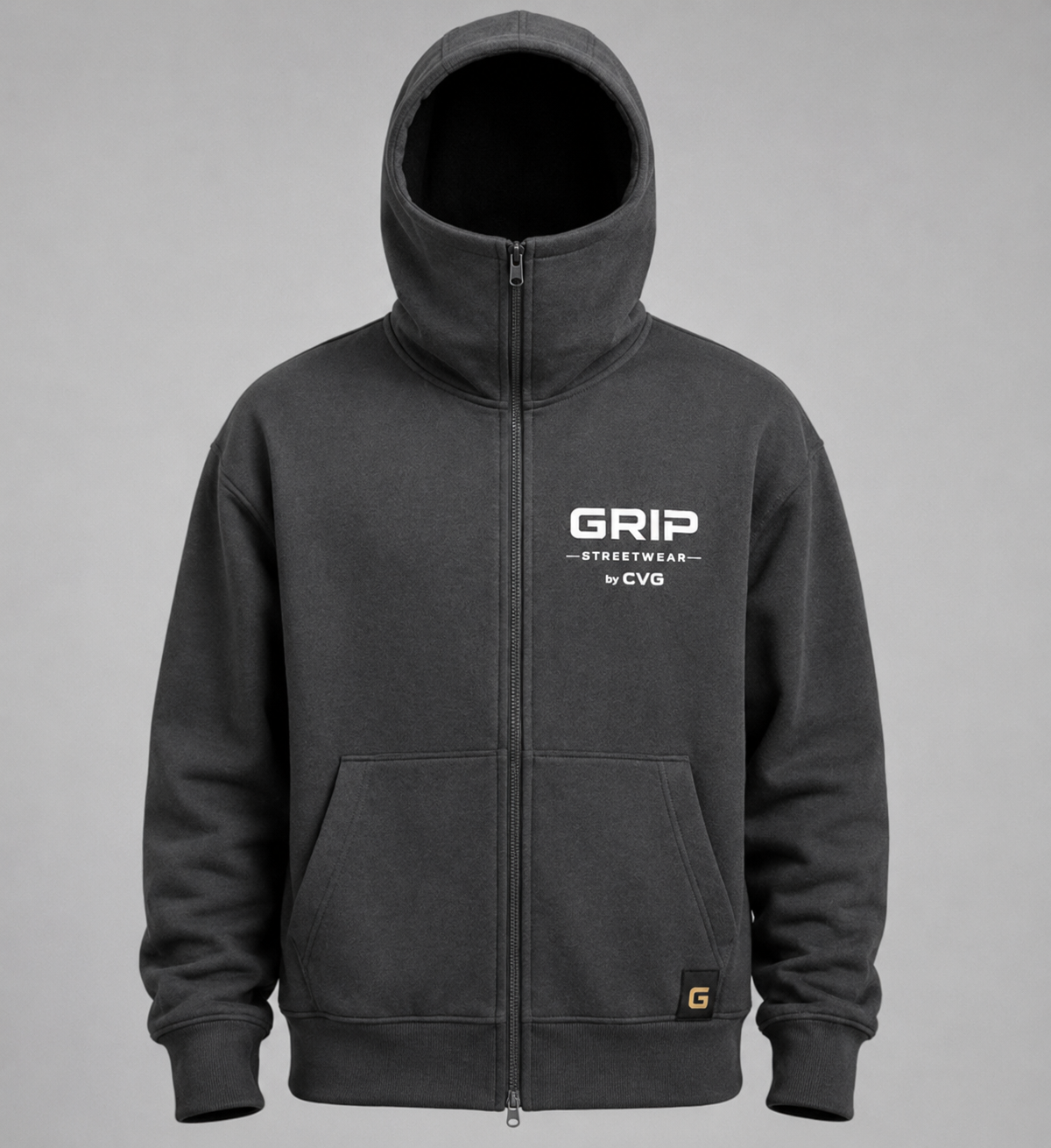 GRIP SHADOW MASK HOODIE GRIS FONCÉ