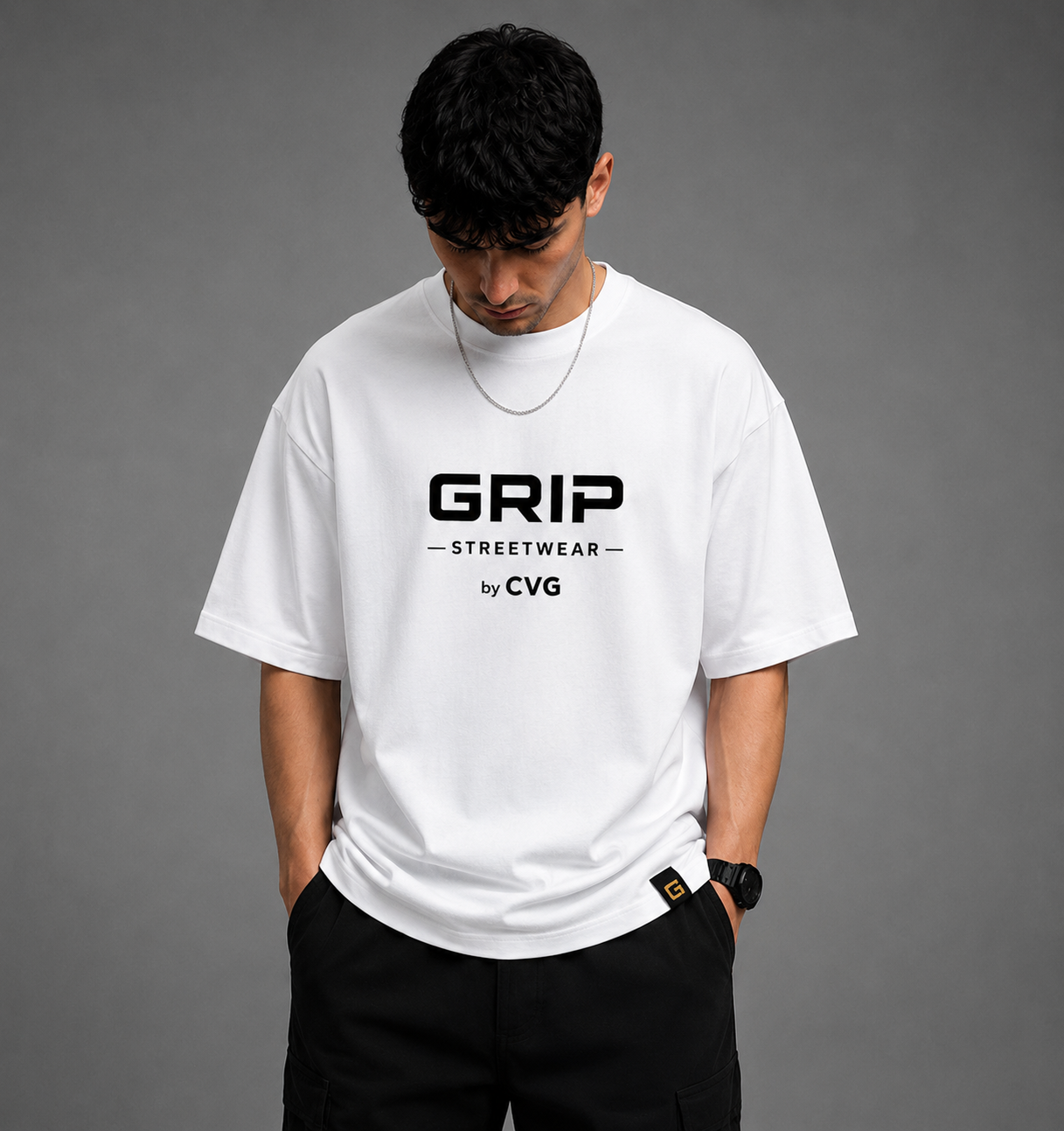 GRIP OVERSIZE T-SHIRT WHITE